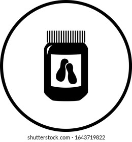 closed peanut butter jar symbol