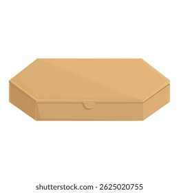Closed pizza box is waiting to be filled with a delicious meal