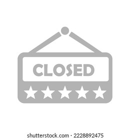 closed plate icon, vector illustration