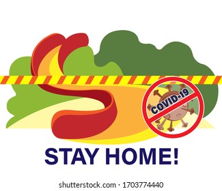 Closed playground. Do not go to the public playground concept. Coronovirus prevention measures during quarantine. 