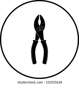 closed pliers symbol