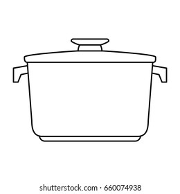 closed pot with handles icon image 