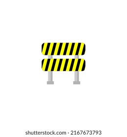 ilustración vectorial de señalización de carretera cerrada, perfecta para plantillas, iconos, recursos de diseño, etc