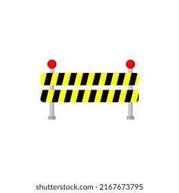 ilustración vectorial de señalización de carretera cerrada, perfecta para plantillas, iconos, recursos de diseño, etc