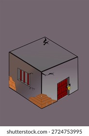 Una habitación cerrada, materiales de juego