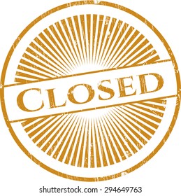 Closed rubber grunge seal