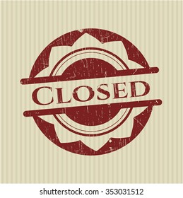 Closed rubber grunge texture stamp