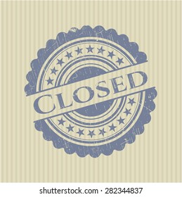 Closed rubber seal