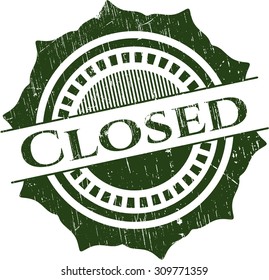 Closed rubber seal