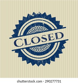 Closed rubber stamp