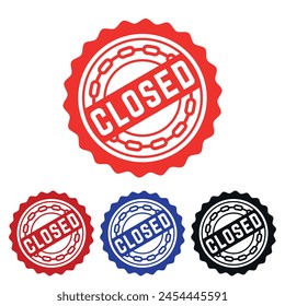 Closed Rubber stamp Design art Illustration 