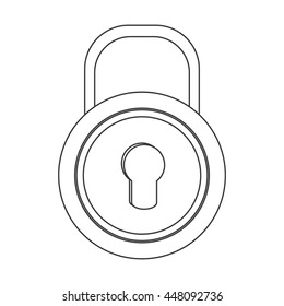 closed safety lock icon