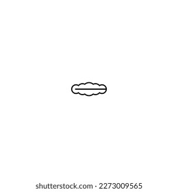 Closed shell on white background
