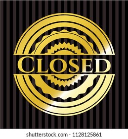 Closed shiny badge