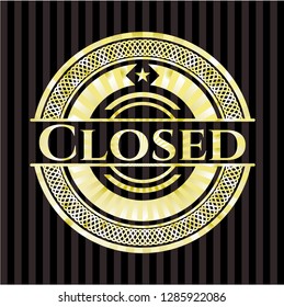 Closed shiny badge
