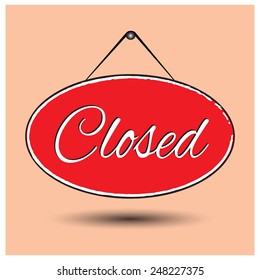 Closed sign