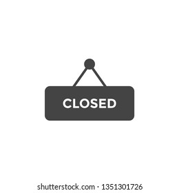 Closed sign graphic design template vector isolated illustration