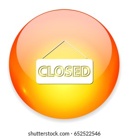 closed sign icon