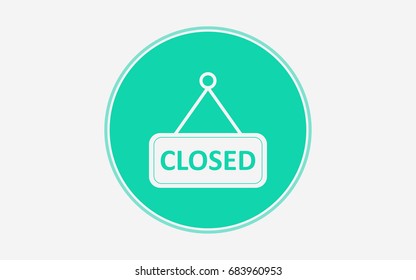 Closed sign icon
