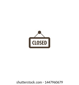 Closed sign icon design