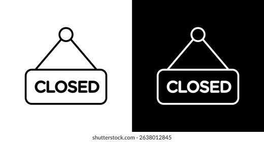 Closed sign icon Graphic vector set for ui design