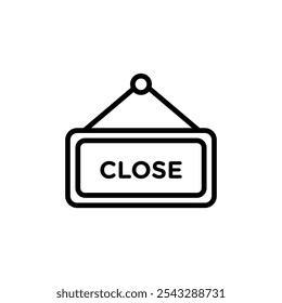 Closed sign icon symbol collection on white background.