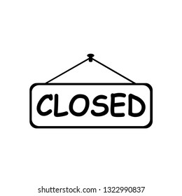 Closed Sign Icon Templates