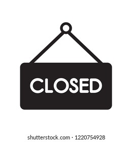 Closed sign icon. Trendy Closed sign logo concept on white background from museum collection. Suitable for use on web apps, mobile apps and print media.