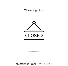 Ilustración vectorial de icono cerrado en segundo plano