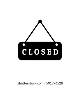 Closed Sign Icon Vector Illustration Stock Vector (Royalty Free ...