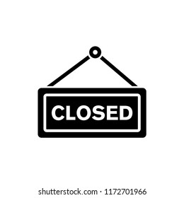 closed sign vector