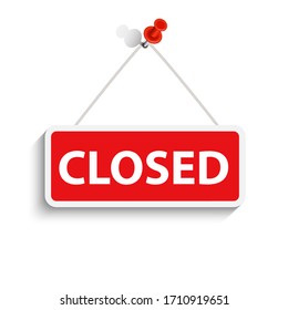 Closed Sign Vector Illustration EPS10