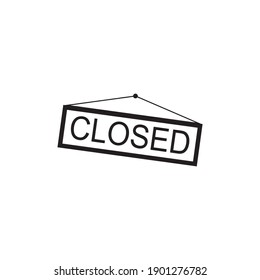 closed store icon symbol sign vector