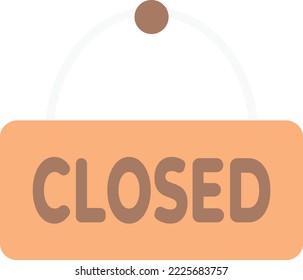closed store  sign store information
