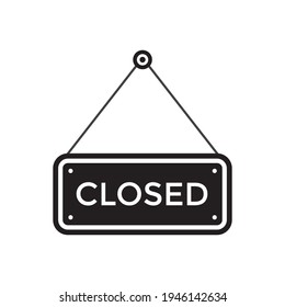 Closed Tag Icon Vector Isolated on White Background