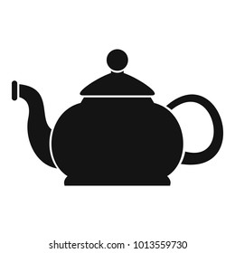 Closed teapot icon. Simple illustration of closed teapot vector icon for web