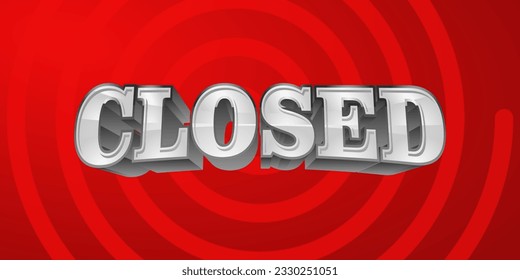 Closed Text Effect with Abstract Background