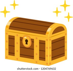 Caja de tesoros cerrada