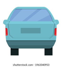 Closed trunk car icon. Cartoon of Closed trunk car vector icon for web design isolated on white background