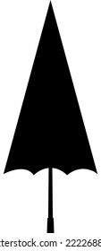 Closed umbrella icon sign. Travel signs and symbols.
