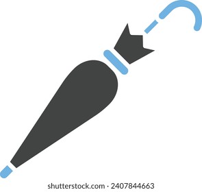 Closed Umbrella icon vector image. Suitable for mobile application web application and print media.