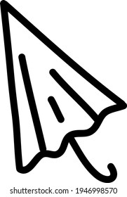 Guarda-chuva fechado, ilustração, vetor em um fundo branco
