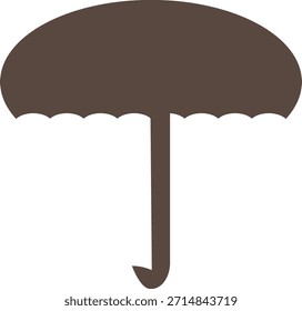 Geschlossener Regenschirm mit stabilem Griff
