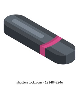 Closed usb flash icon. Isometric of closed usb flash vector icon for web design isolated on white background