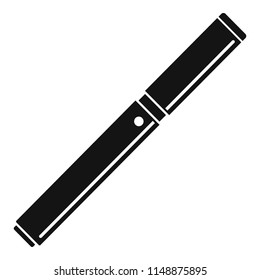 Closed vape pen icon. Simple illustration of closed vape pen vector icon for web design isolated on white background