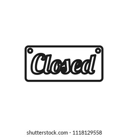 Closed Vector Icon Stock Vector (Royalty Free) 1118129558 | Shutterstock