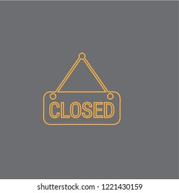 Closed vector icon