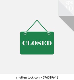 Closed vector icon.