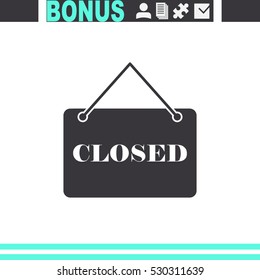 Closed vector icon.