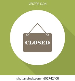 Closed vector icon.